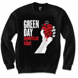 Green Day - American Idiot Uni Bl Sweatshirt ryhmässä MERCHANDISE / Sweatshirt / Punk @ Bengans Skivbutik AB (5552566r)