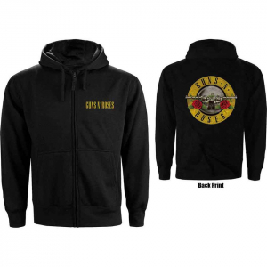 Guns N Roses - Classic Logo Backprint Lady Bl Zip Hoodi ryhmässä Övrigt /  @ Bengans Skivbutik AB (5552581r)