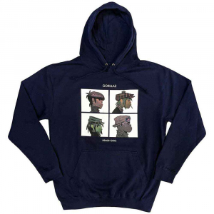 Gorillaz - Demon Days Uni Navy Hoodie  ryhmässä Övrigt /  @ Bengans Skivbutik AB (5552587r)