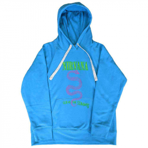 Nirvana - Serve The Servants Neon Blue Hoodie ryhmässä Övrigt / @ Bengans Skivbutik AB (5553899r)