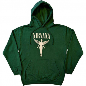 Nirvana - Angelic Mono Uni Green Hoodie ryhmässä Övrigt /  @ Bengans Skivbutik AB (5553903r)