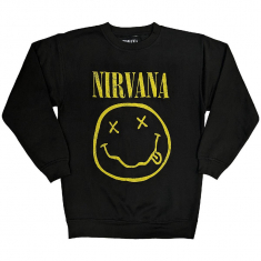 Nirvana - Yellow Happy Face Bl Sweatshirt ryhmässä Övrigt /  @ Bengans Skivbutik AB (5553905r)