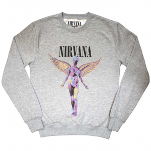 Nirvana - In Utero Uni Grey Sweatshirt ryhmässä Övrigt /  @ Bengans Skivbutik AB (5553907r)