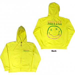 Nirvana - Sorbet Ray Happy Face Yell Zip Hoodie ryhmässä Övrigt / @ Bengans Skivbutik AB (5553908r)