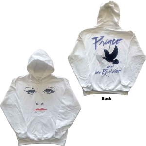 Prince - Faces & Doves Uni Wht Hoodie ryhmässä Övrigt / @ Bengans Skivbutik AB (5553947r)