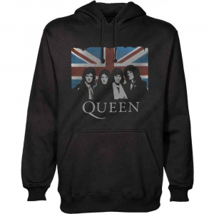 Queen - Queen Vtge Union Jack Uni Bl Hoodie ryhmässä Övrigt /  @ Bengans Skivbutik AB (5553959r)