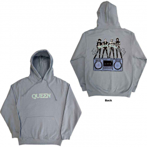 Queen - Radio Ga Ga Back Lht Blue Hoodie ryhmässä Övrigt /  @ Bengans Skivbutik AB (5553966r)