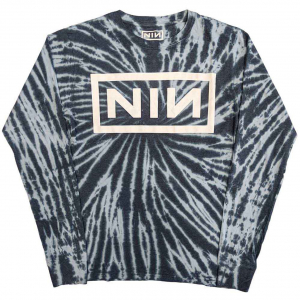 Nine Inch Nails - Logo Blue Dip-Dye Longsleeve ryhmässä Övrigt /  @ Bengans Skivbutik AB (5554094r)