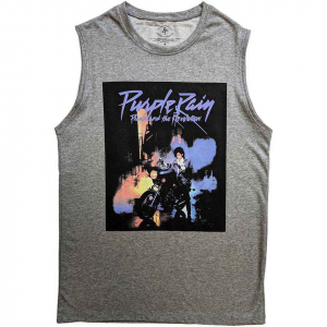 Prince - Purple Rain Grey Tank Top ryhmässä Övrigt /  @ Bengans Skivbutik AB (5554109r)