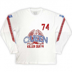 Queen - Killer Queen 74 Wht Longsleeve ryhmässä Övrigt / @ Bengans Skivbutik AB (5554111r)