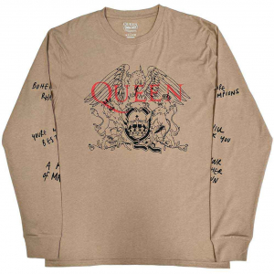 Queen - Handwritten Sand Longsleeve ryhmässä Övrigt /  @ Bengans Skivbutik AB (5554112r)