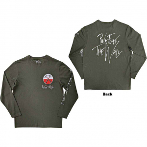 Pink Floyd - Wall Hammers Logo Green Longsleeve ryhmässä Övrigt /  @ Bengans Skivbutik AB (5554117r)