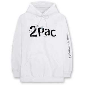 Tupac - I See No Changes Uni Wht Hoodie  ryhmässä MERCHANDISE / Hupparit / Hip Hop-Rap @ Bengans Skivbutik AB (5555267)