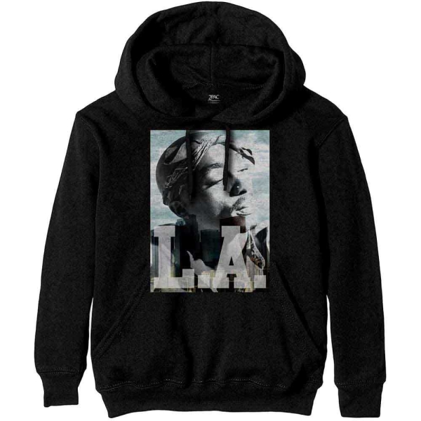 Tupac - La Skyline Uni Bl Hoodie ryhmässä MERCH / Vaatteet / Hupparit @ Bengans Skivbutik AB (5555307r)
