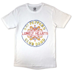 The Beatles - Painted Pepper Uni Wht T-Shirt ryhmässä ME SUOSITTELEMME / Uutuus Merch / Juni @ Bengans Skivbutik AB (5556043r)