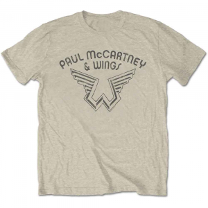 Paul Mccartney Wings - Wings Logo Natrl T-Shirt  (M) ryhmässä Övrigt /  @ Bengans Skivbutik AB (5556641)