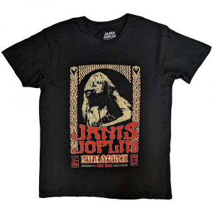 Janis Joplin - Vintage Poster Uni Bl T-Shirt  (XL) ryhmässä Övrigt /  @ Bengans Skivbutik AB (5556705)