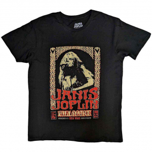 Janis Joplin - Vintage Poster Uni Bl T-Shirt ryhmässä Övrigt /  @ Bengans Skivbutik AB (5556713r)