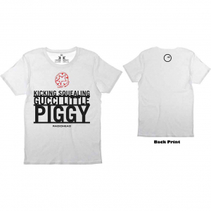 Radiohead - Gucci Piggy Uni Wht T-Shirt ryhmässä Övrigt /  @ Bengans Skivbutik AB (5556714r)