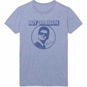 Roy Orbison - Photo Circle Uni Blue T-Shirt ryhmässä Övrigt /  @ Bengans Skivbutik AB (5556715r)