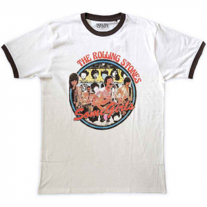 Rolling Stones - Some Girls Circle Ringer Wht T-Shirt ryhmässä Övrigt /  @ Bengans Skivbutik AB (5556716r)