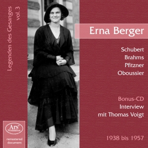 Schubert/Brahms/Schumann/Pfitzner/W - Vocal Recital Erna Berger ryhmässä CD / Klassiskt @ Bengans Skivbutik AB (5560882)