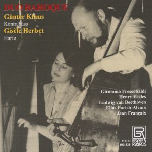 Frescobaldi/Eccles/Beethoven/Parish - Works For Double Bass & Harp ryhmässä CD @ Bengans Skivbutik AB (5562279)