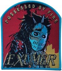 Exhumer - Patch Possessed By Fire Blue Border ryhmässä MERCHANDISE / Kangasmerkki / Heavy Metal @ Bengans Skivbutik AB (5562691)