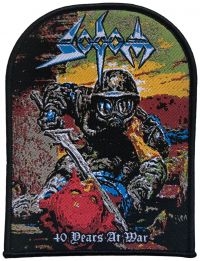 Sodom - Patch 40 Years At War Black Border ryhmässä MERCHANDISE / Kangasmerkki / Heavy Metal @ Bengans Skivbutik AB (5562693)