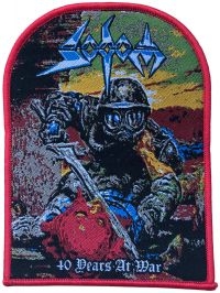 Sodom - Patch 40 Years At War Red Border (1 ryhmässä MERCHANDISE / Kangasmerkki / Heavy Metal @ Bengans Skivbutik AB (5562695)