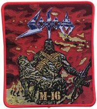 Sodom - Patch M-16 Red Border (12,4 X  11 C ryhmässä MERCHANDISE / Kangasmerkki / Heavy Metal @ Bengans Skivbutik AB (5562697)