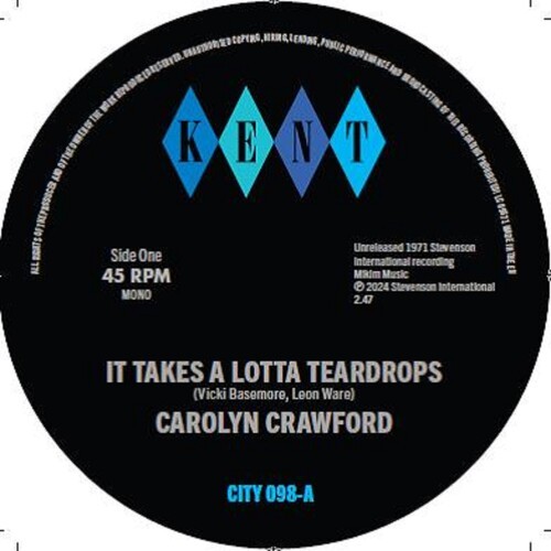 Carolyn Crawford / Hodges James S - It Takes A Lotta Teardrops / I'm In Love ryhmässä VINYYLI / Pop-Rock @ Bengans Skivbutik AB (5563090)