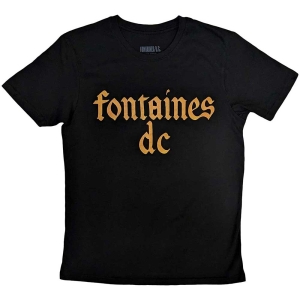 Fontaines D.C. - Gothic Logo Uni Bl T-Shirt  (2XL) ryhmässä -Start Tshirt @ Bengans Skivbutik AB (5563368)
