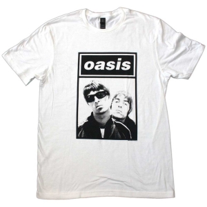 Oasis - Noel & Liam Boxed Photo Wht T-Shirt ryhmässä MERCH @ Bengans Skivbutik AB (5564207r)