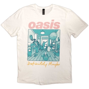 Oasis - Definitely M.. Illustr Col Wht T-Shirt ryhmässä MERCHANDISE / T-paita / Pop-Rock @ Bengans Skivbutik AB (5564213r)