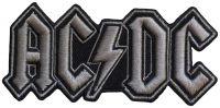 Ac/Dc - Patch Silver Logo (4,7 X 10 Cm) ryhmässä MERCHANDISE / Kangasmerkki / Heavy Metal @ Bengans Skivbutik AB (5565558)