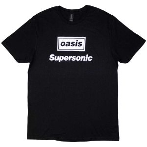Oasis - Supersonic Title Uni Bl T-Shirt ryhmässä MERCHANDISE / T-paita / Pop-Rock @ Bengans Skivbutik AB (5565634r)