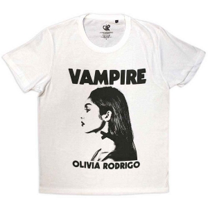 Olivia Rodrigo - Vampire Uni Wht T-Shirt  (XL) ryhmässä -Start Tshirt @ Bengans Skivbutik AB (5566620)