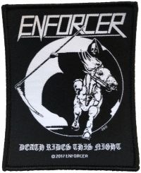Enforcer - Patch Death Rides This Night (10 X ryhmässä MERCHANDISE / Kangasmerkki / Heavy Metal @ Bengans Skivbutik AB (5566833)