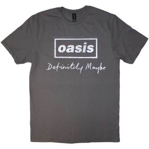 Oasis - Definitely.. Distressed Logo Char T-Shirt ryhmässä MERCHANDISE / T-paita / Pop-Rock @ Bengans Skivbutik AB (5567008r)