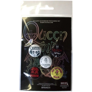 Queen - Fat Bottomed Girls Button Badge Pack ryhmässä MERCHANDISE / Merch / Pop-Rock @ Bengans Skivbutik AB (5569299)