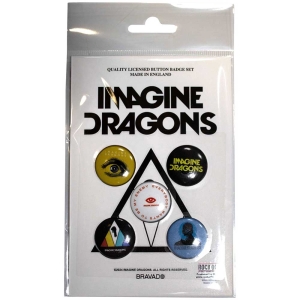 Imagine Dragons - Enemy Button Badge Pack ryhmässä MERCHANDISE / Merch / Pop-Rock @ Bengans Skivbutik AB (5569301)