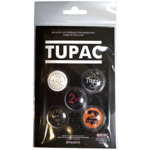 Tupac - All Eyez On Me Button Badge Pack ryhmässä MERCHANDISE / Merch / Hip Hop-Rap @ Bengans Skivbutik AB (5569302)