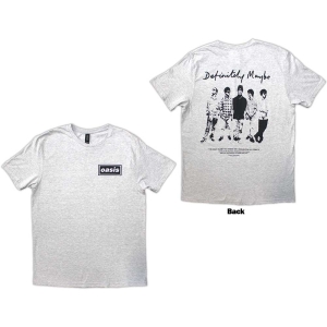 Oasis - Definitely Maybe Promo Uni Grey T-Shirt ryhmässä MERCHANDISE / T-paita / Pop-Rock @ Bengans Skivbutik AB (5569304r)