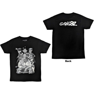 Gorillaz - George Spray Uni Bl T-Shirt ryhmässä MERCHANDISE / T-paita / Pop-Rock @ Bengans Skivbutik AB (5569961r)