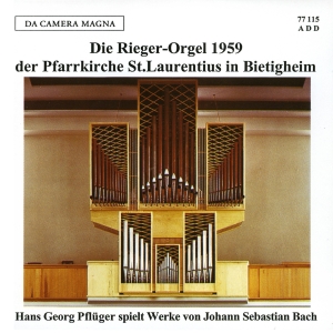 Pflüger Hans Georg - The Rieger Organ Of St Laurentius I ryhmässä CD / Klassiskt @ Bengans Skivbutik AB (5574873)