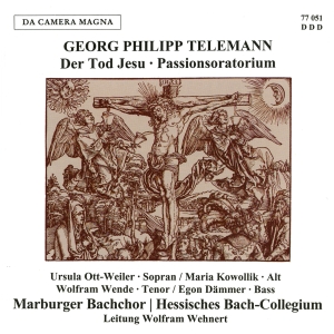 Telemann G P - Der Tod Jesu Twv 5:6 ryhmässä CD / Klassiskt @ Bengans Skivbutik AB (5574894)