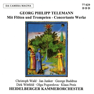 Telemann G P - Mit Flöten & Trompeten - Concertant ryhmässä CD / Klassiskt @ Bengans Skivbutik AB (5575009)