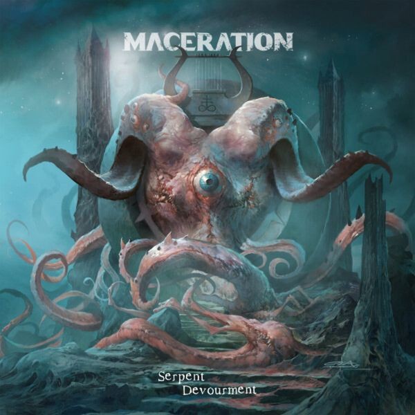 Maceration - Serpent Devourment (Light Blue Viny ryhmässä VINYYLI / Hårdrock @ Bengans Skivbutik AB (5575244)
