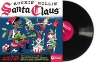 Various Artists - Rockin Rollin Santa Claus (Black Vi ryhmässä ME SUOSITTELEMME / Joulumusiikkia vinyylillä ja CD:llä @ Bengans Skivbutik AB (5575384)